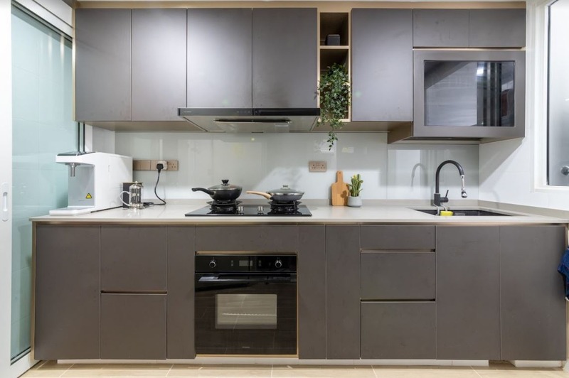 Kích thước tủ bếp chữ I, bếp thẳng